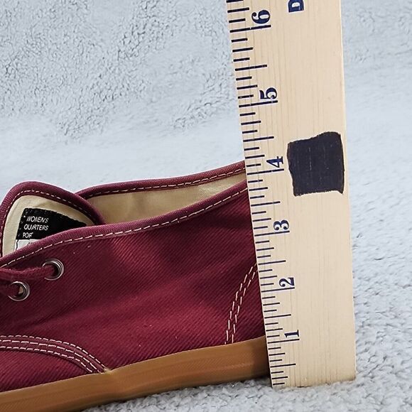 Gravis Women's Booties Sz 8 Maroon Canvas Lace Up Casual Shoes Preppy - Picture 9 of 10